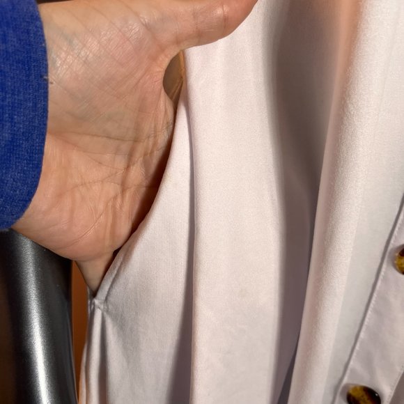 NWT Spaghetti Strap Button Down V Neck Flowy Dress With Pockets S - Picture 6 of 9